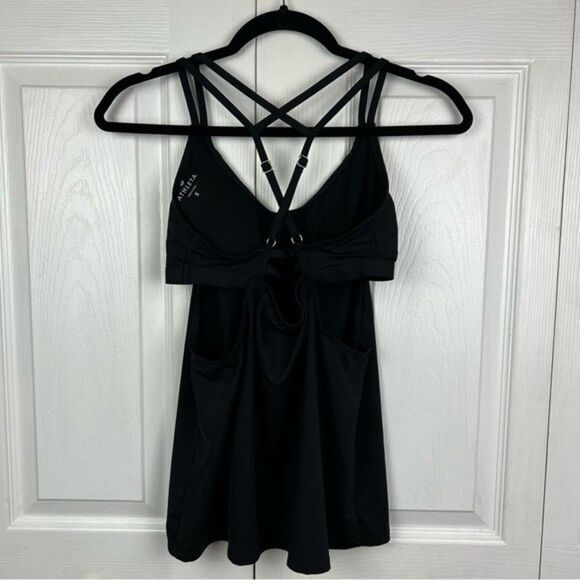 Athleta Hang Loose Tankini Top Black Size S, Swim Surf Paddle Beach Board - Picture 6 of 9